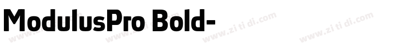 ModulusPro Bold字体转换